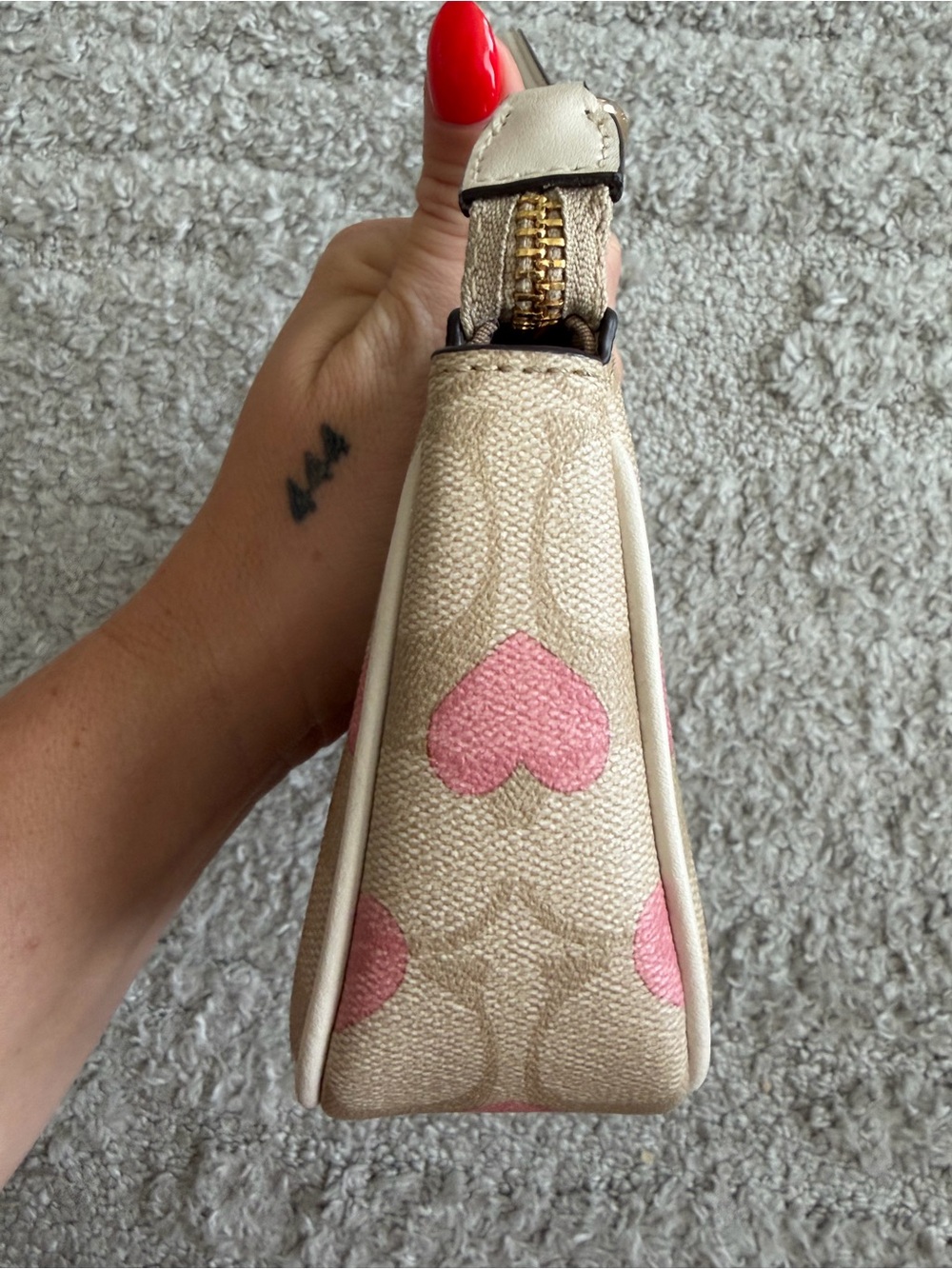 FUC Coach Nolita 19 2024 Pink Heart Signature Canvas - Picture 5 of 10